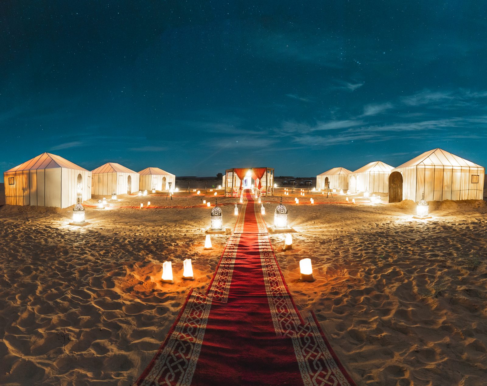 Desert camp in Merzouga